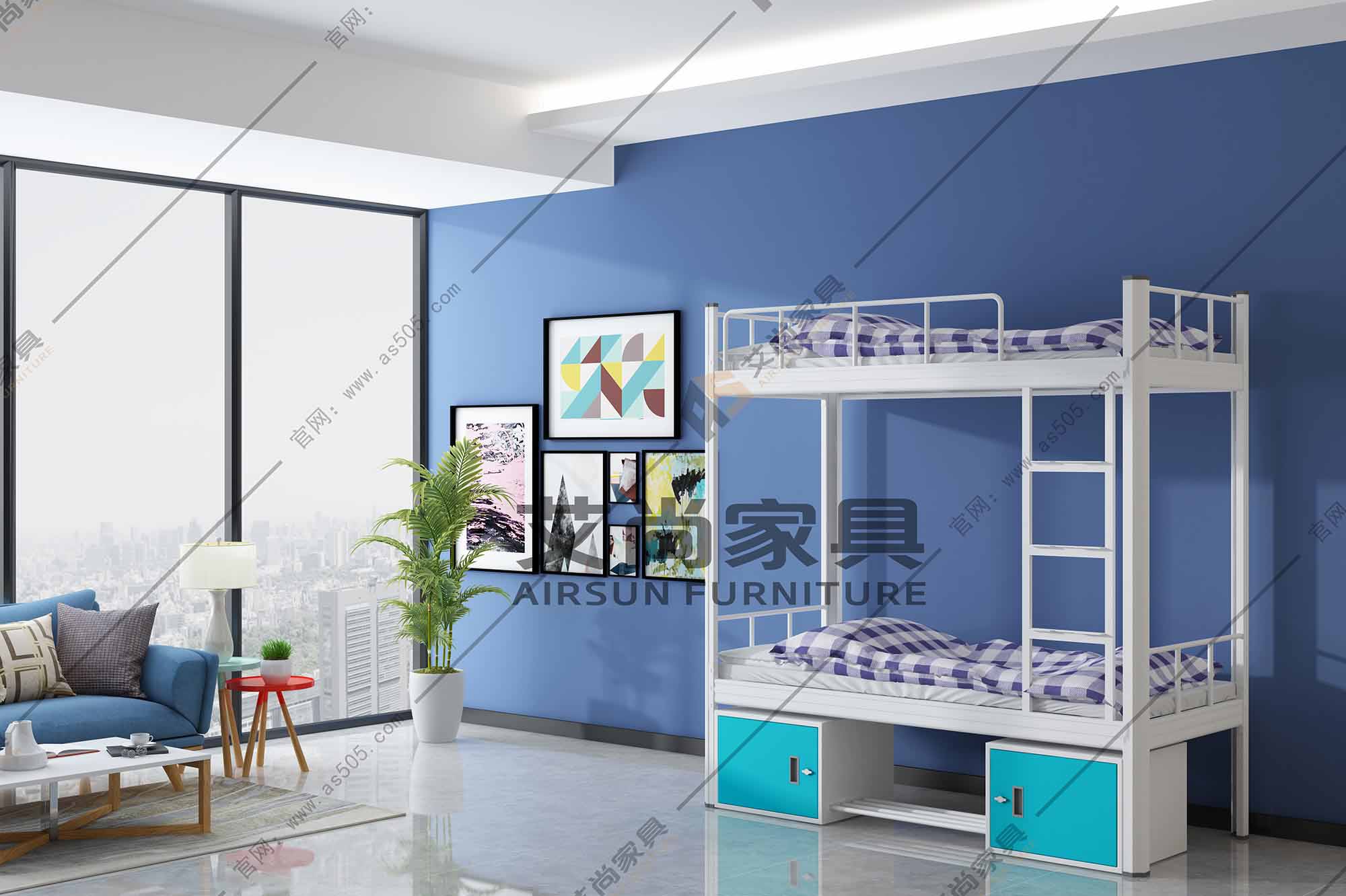 上下鋪雙層鐵床