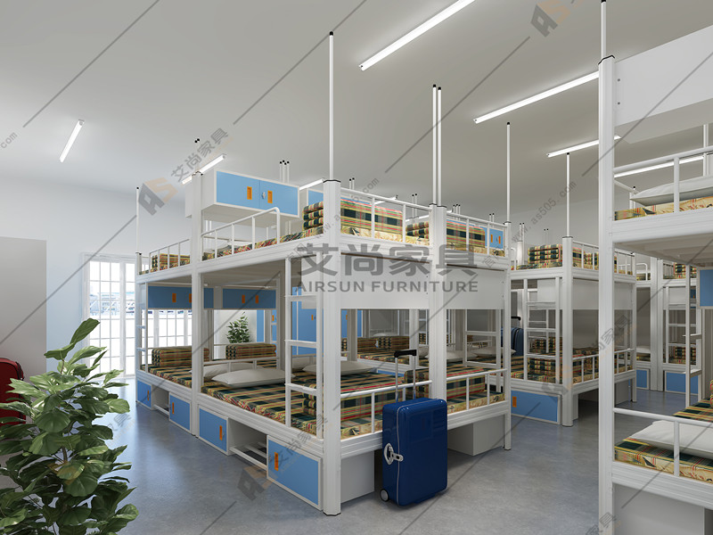 學(xué)生雙層上下鋪鐵架床