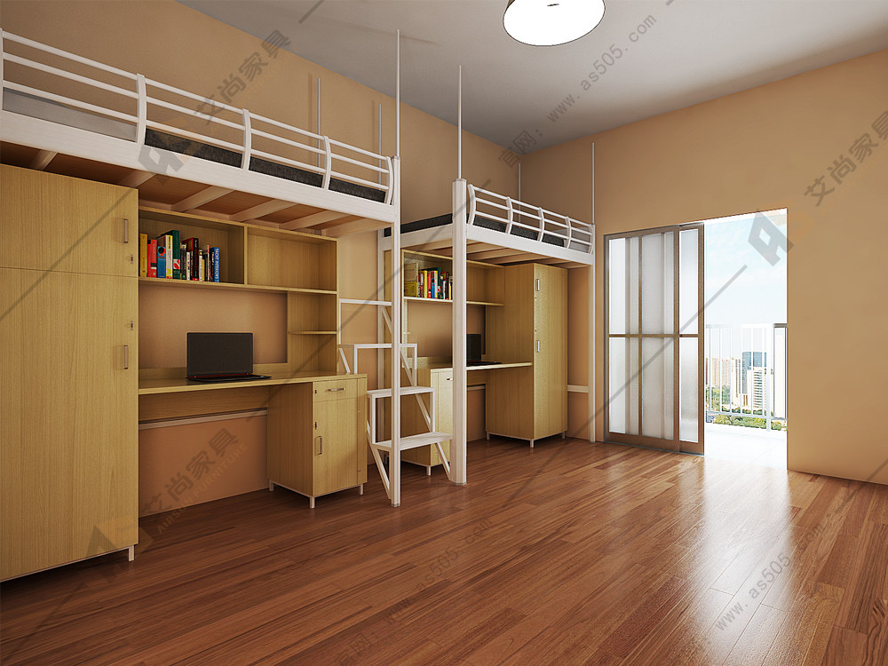 公寓學(xué)生床